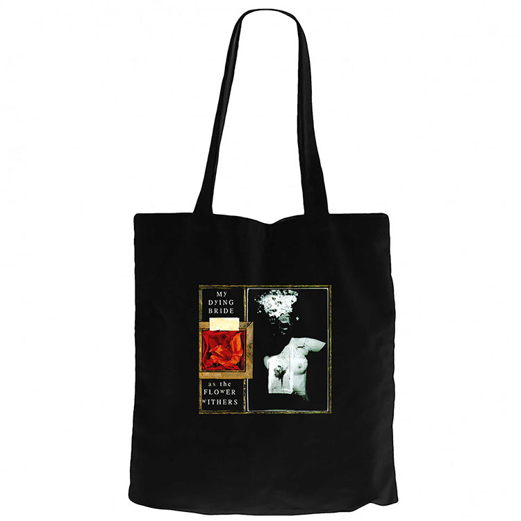 My Dying Bride as the Flower Withers Siyah Fermuarlı Bez Çanta Gabardin