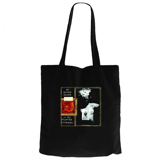 My Dying Bride as the Flower Withers Siyah Fermuarlı Bez Çanta Gabardin