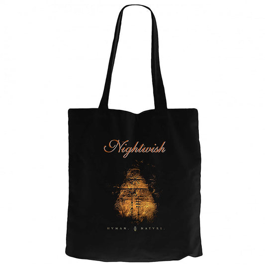 Nightwish Human II Nature Siyah Fermuarlı Bez Çanta Gabardin