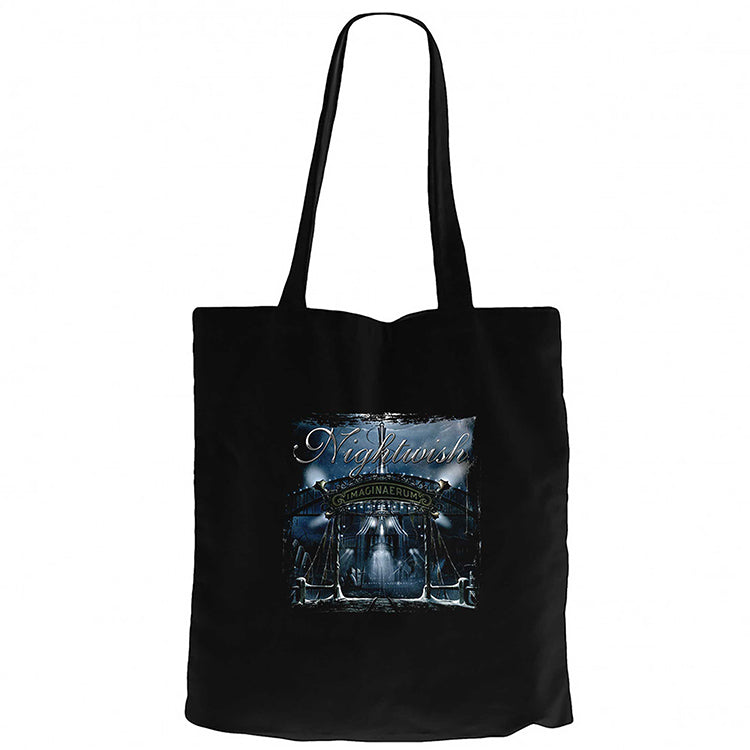Nightwish Imaginaerum Siyah Fermuarlı Bez Çanta Gabardin