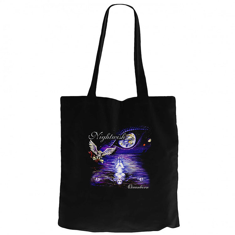 Nightwish Oceanborn Siyah Fermuarlı Bez Çanta Gabardin