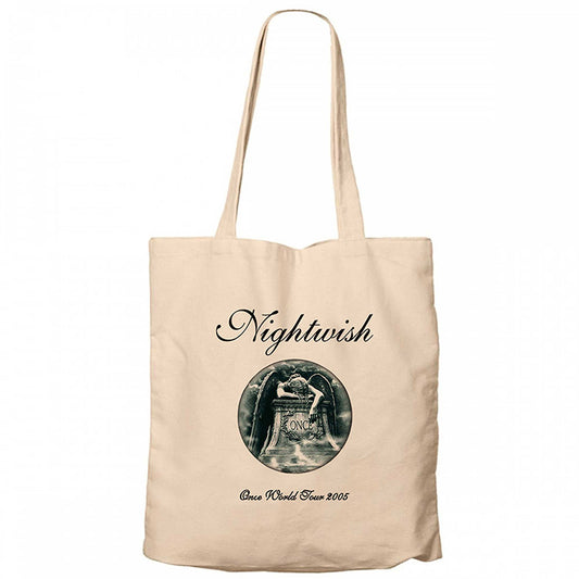 Nightwish Once Krem Fermuarlı Bez Çanta Gabardin