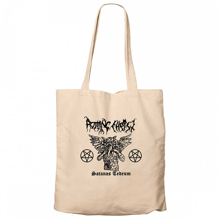 Rotting Christ Satanas Tedeum Krem Fermuarlı Bez Çanta Gabardin