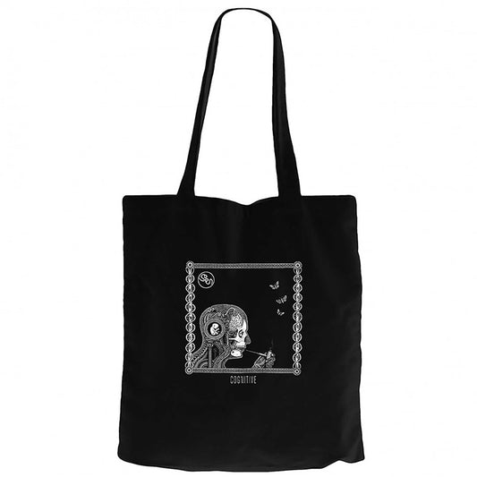 Soen Cognitive Siyah Fermuarlı Bez Çanta Gabardin