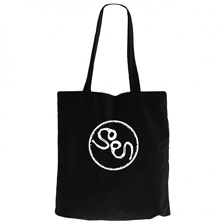 Soen Logo Siyah Fermuarlı Bez Çanta Gabardin