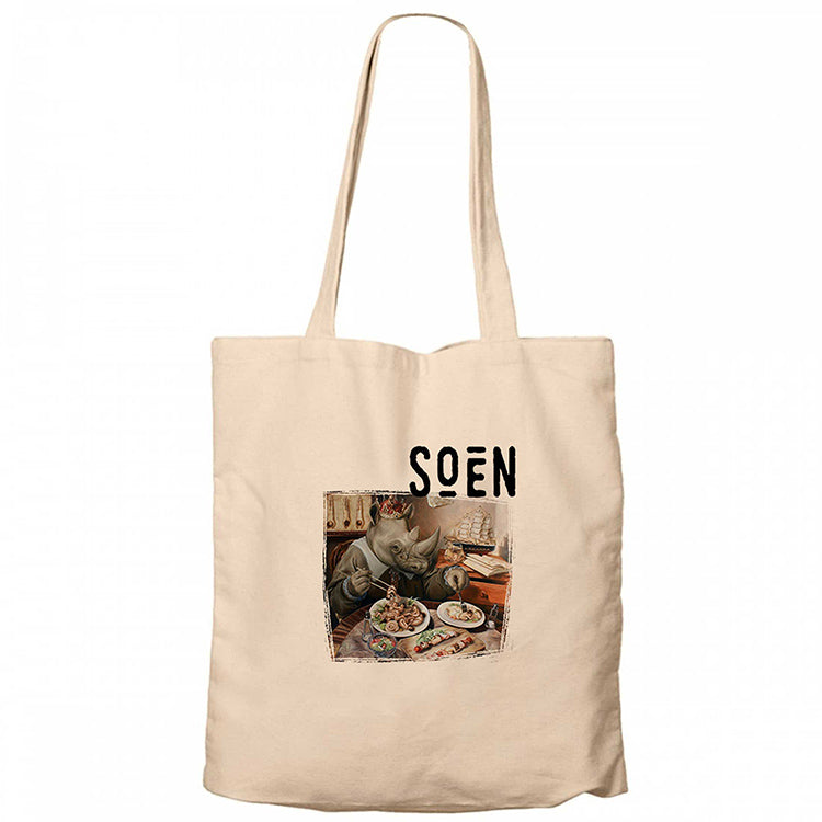 Soen Tellurian Krem Fermuarlı Bez Çanta Gabardin