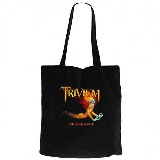 Trivium Ascendancy Siyah Fermuarlı Bez Çanta Gabardin