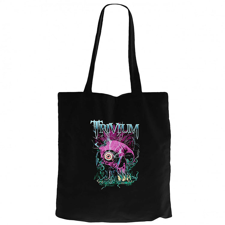 Trivium Design Siyah Fermuarlı Bez Çanta Gabardin