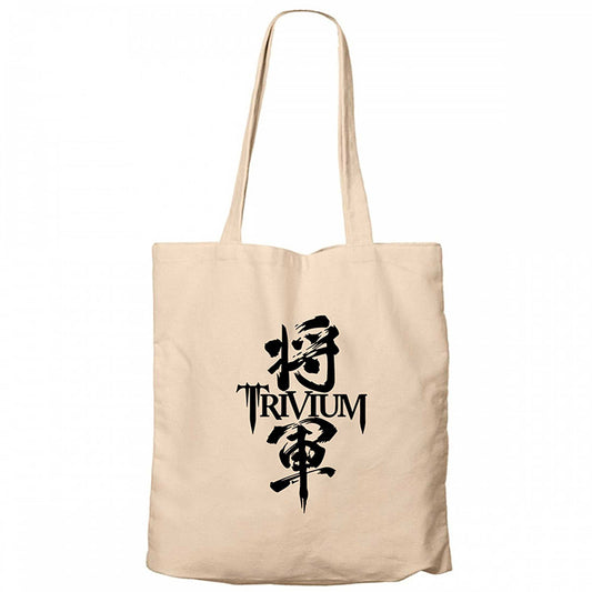 Trivium Shogun Krem Fermuarlı Bez Çanta Gabardin