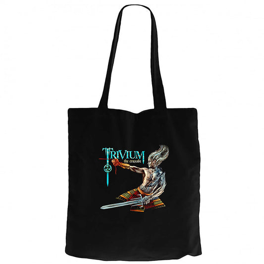 Trivium The Crusade Siyah Fermuarlı Bez Çanta Gabardin