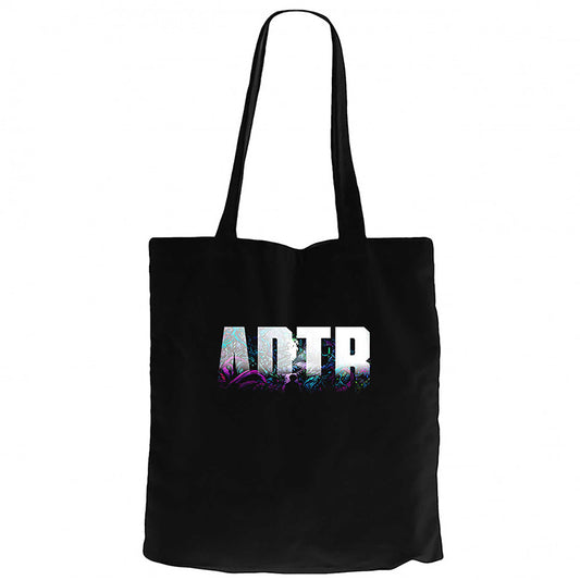 A Day Remember Homesick Siyah Fermuarlı Bez Çanta Gabardin