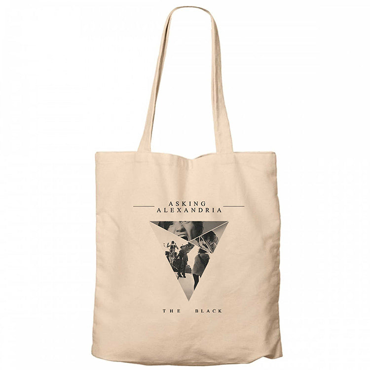 Asking Alexandria The Black 2 Krem Fermuarlı Bez Çanta Gabardin