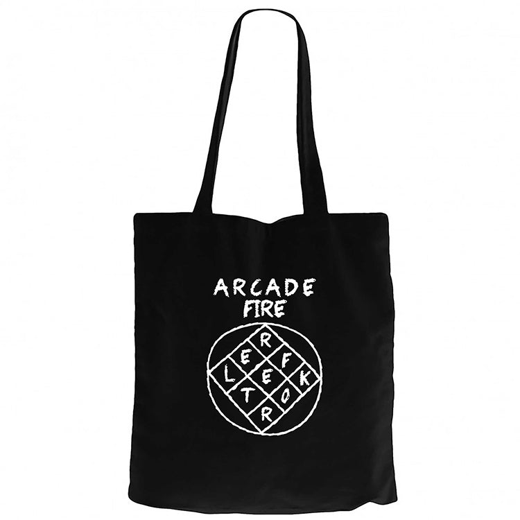 Arcade Fire Reflektor Siyah Fermuarlı Bez Çanta Gabardin