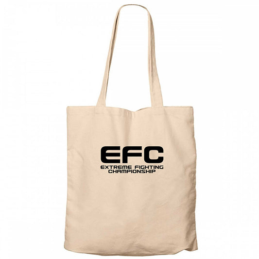 EFC Type Krem Fermuarlı Bez Çanta Gabardin