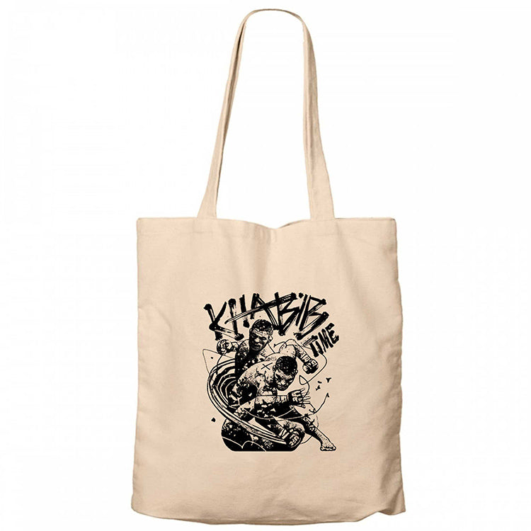 Khabib Nurmagomedov UFC Classic Krem Fermuarlı Bez Çanta Gabardin