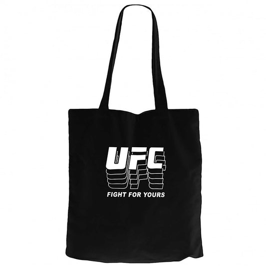 UFC FG Siyah Fermuarlı Bez Çanta Gabardin