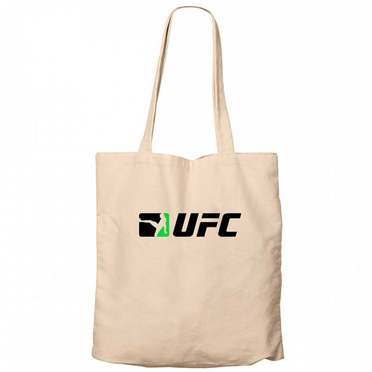 UFC Green Kick Krem Fermuarlı Bez Çanta Gabardin