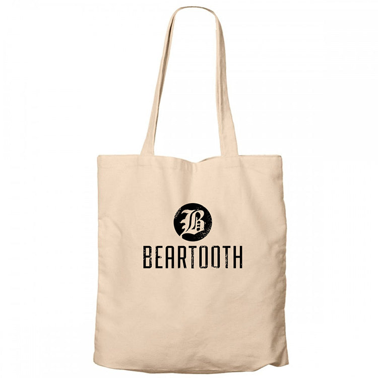 Beartooth Classic Krem Fermuarlı Bez Çanta Gabardin