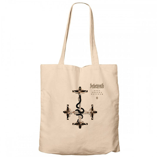 Behemoth Opvs Contra Natvra Krem Fermuarlı Bez Çanta Gabardin