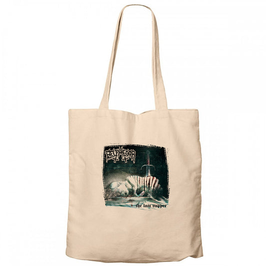 Belphegor the Last Supper Krem Fermuarlı Bez Çanta Gabardin