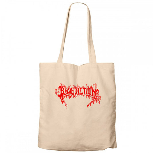 Benediction Red Krem Fermuarlı Bez Çanta Gabardin