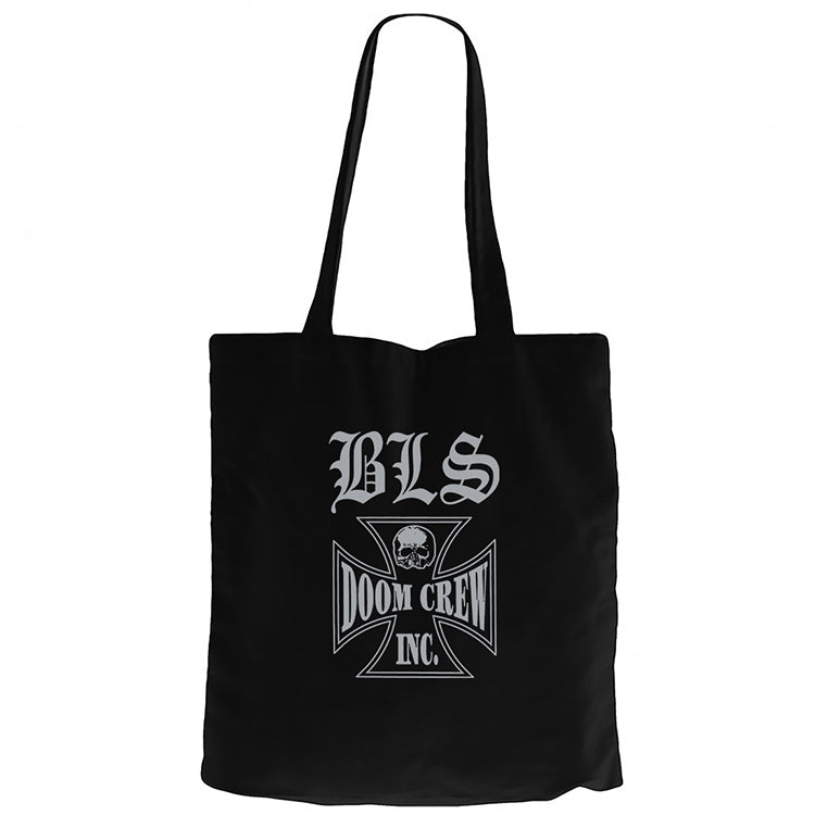Black Label Society Doom Crew Siyah Fermuarlı Bez Çanta Gabardin