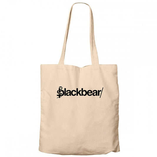 Blackbear Logo Krem Fermuarlı Bez Çanta Gabardin