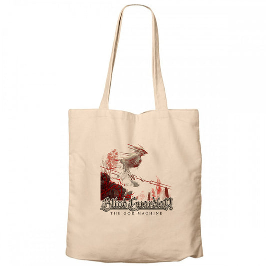 Blind Guardian the God Machine Krem Fermuarlı Bez Çanta Gabardin