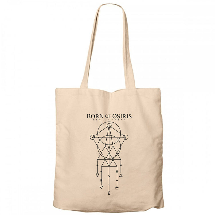 Born Of Osiris Limited Edition Krem Fermuarlı Bez Çanta Gabardin