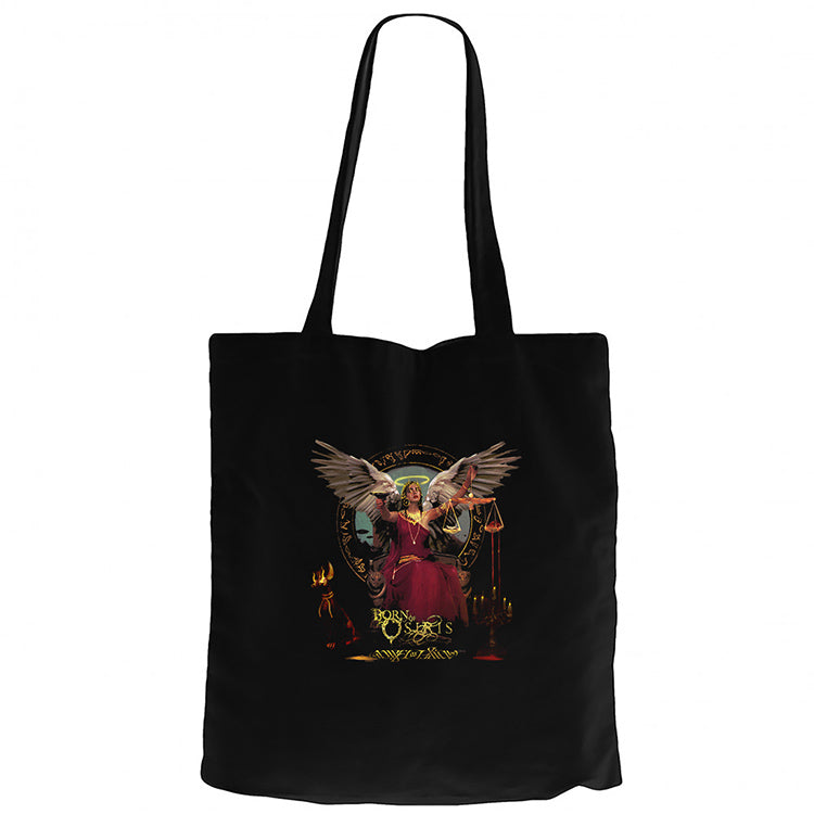 Born of Osiris Angel or Alien Siyah Fermuarlı Bez Çanta Gabardin