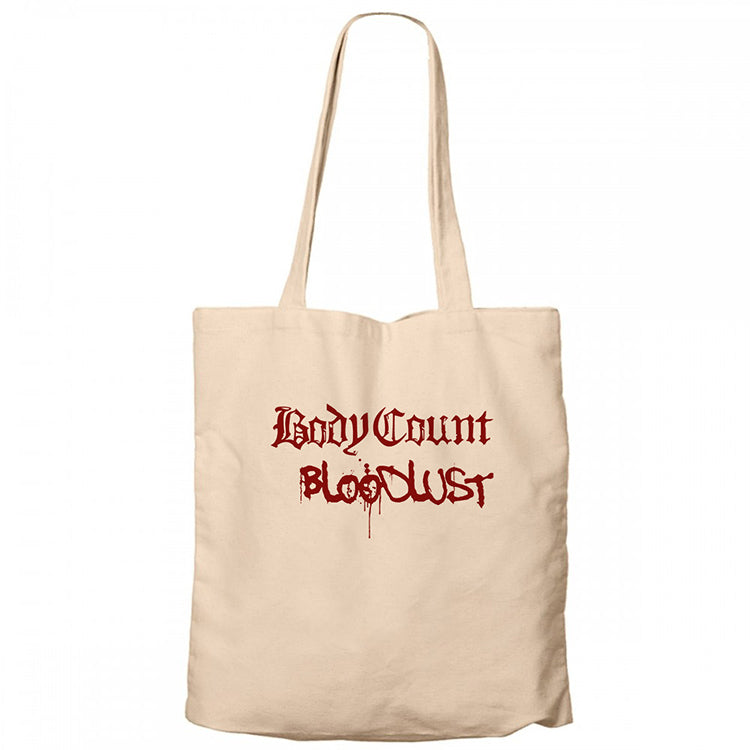 Body Count Bloodlust Krem Fermuarlı Bez Çanta Gabardin