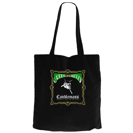 Candlemass Green Valley Siyah Fermuarlı Bez Çanta Gabardin