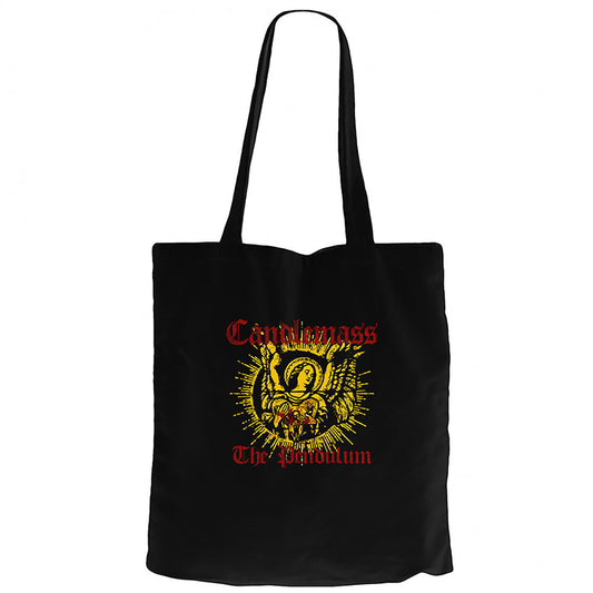 Candlemass the Pendulum Siyah Fermuarlı Bez Çanta Gabardin