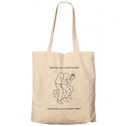 Catfish And The Bottlemen Kathleen And The Other Three Krem Fermuarlı Bez Çanta Gabardin