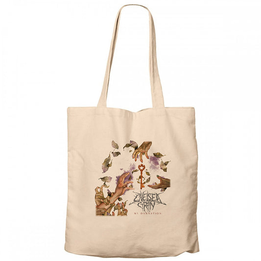 Chelsea Grin My Damnation Krem Fermuarlı Bez Çanta Gabardin