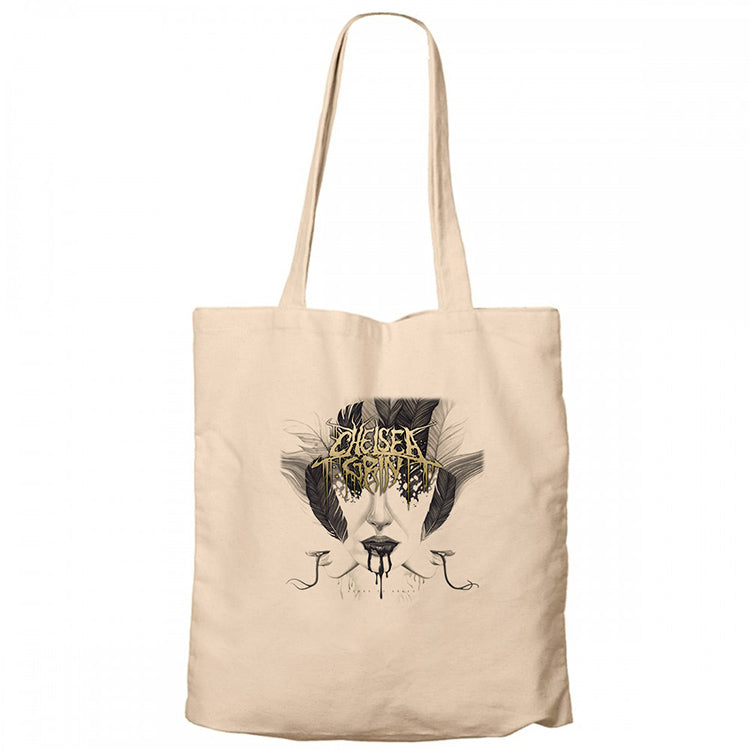 Chelsea Grin Ashes to Ashes Krem Fermuarlı Bez Çanta Gabardin