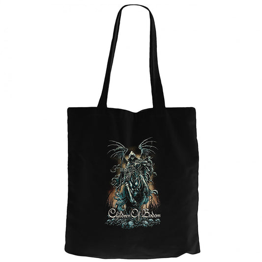 Children of Bodom Horseman Siyah Fermuarlı Bez Çanta Gabardin