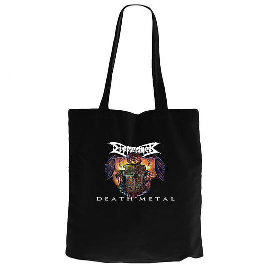 Dismember Death Metal Siyah Fermuarlı Bez Çanta Gabardin