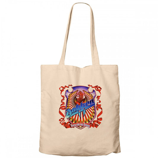 Dokken Back for the Attack Krem Fermuarlı Bez Çanta Gabardin