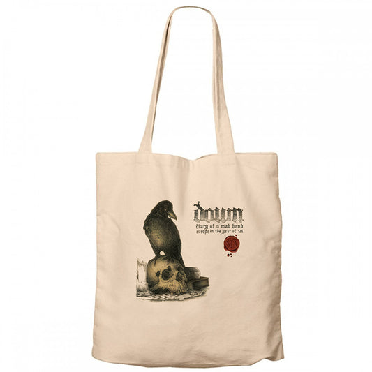 Down Diary Of A Mad Band Europe İn The Year Of Vi Krem Fermuarlı Bez Çanta Gabardin