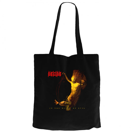Deicide İn The Minds Of Evil Siyah Fermuarlı Bez Çanta Gabardin
