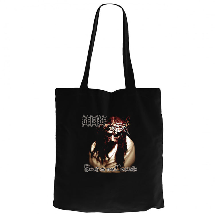 Deicide Scars Of The Crucifix Siyah Fermuarlı Bez Çanta Gabardin