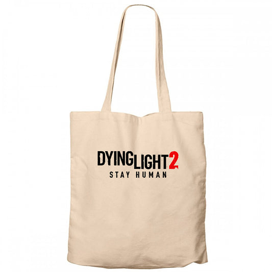 Dying Light 2 Logo Krem Fermuarlı Bez Çanta Gabardin