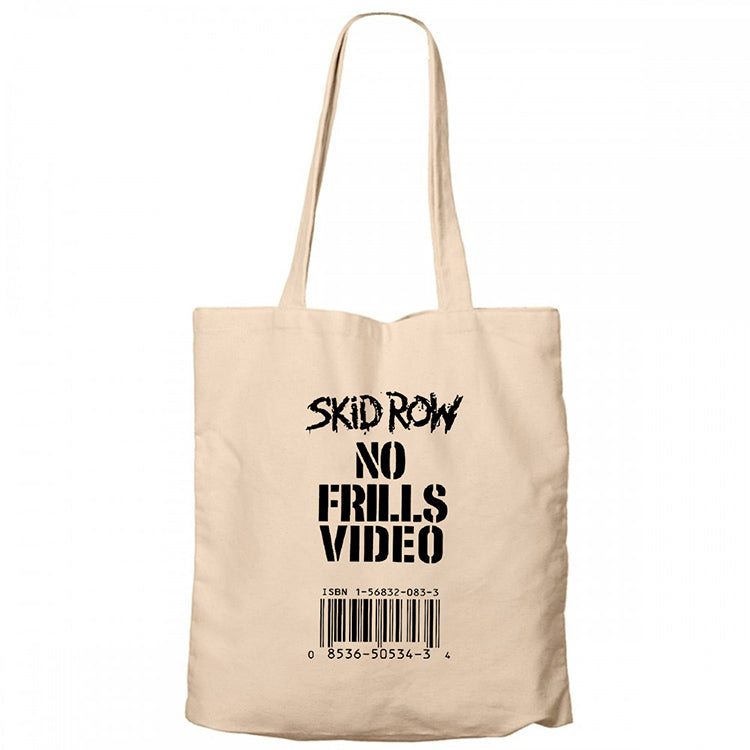 Skid Row No Frills Video Krem Fermuarlı Bez Çanta Gabardin