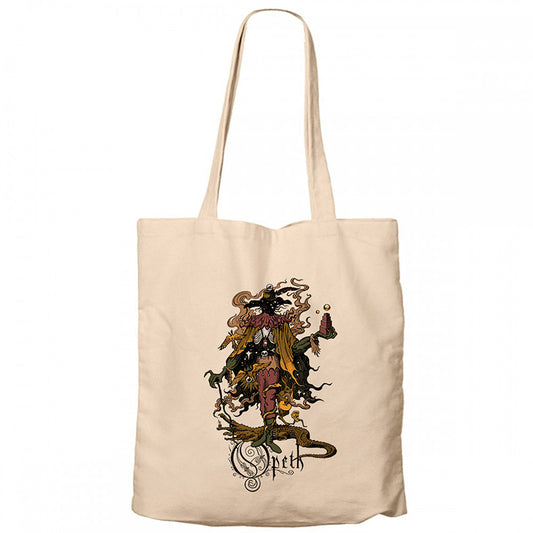 Opeth Sketch Krem Fermuarlı Bez Çanta Gabardin