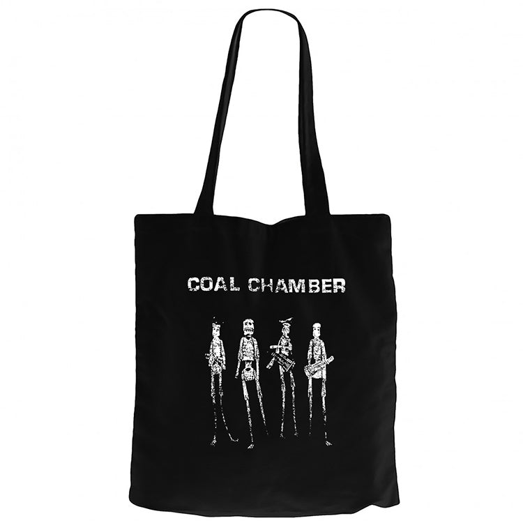 Coal Chamber Dark Days Siyah Fermuarlı Bez Çanta Gabardin