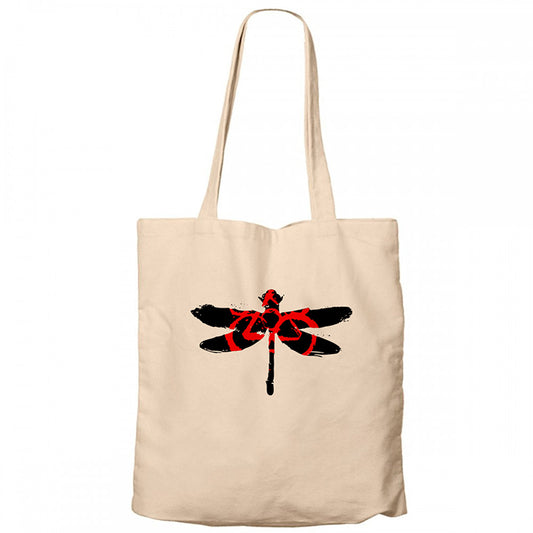 Coheed and Cambria Butterfly 2 Krem Fermuarlı Bez Çanta Gabardin