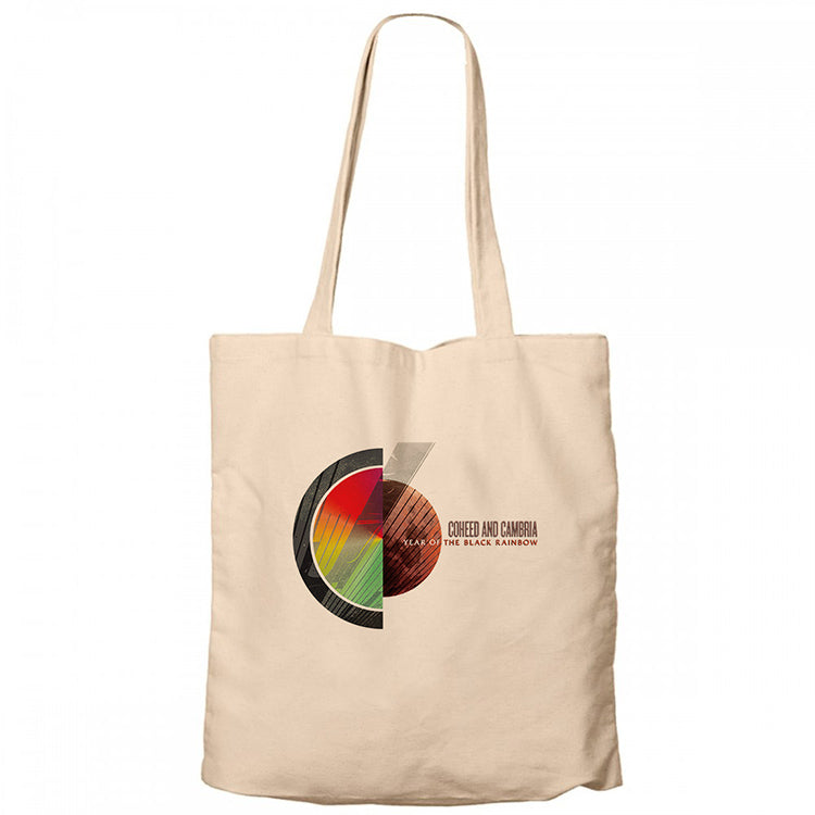 Coheed and Cambria Year of the Black Rainbow Krem Fermuarlı Bez Çanta Gabardin