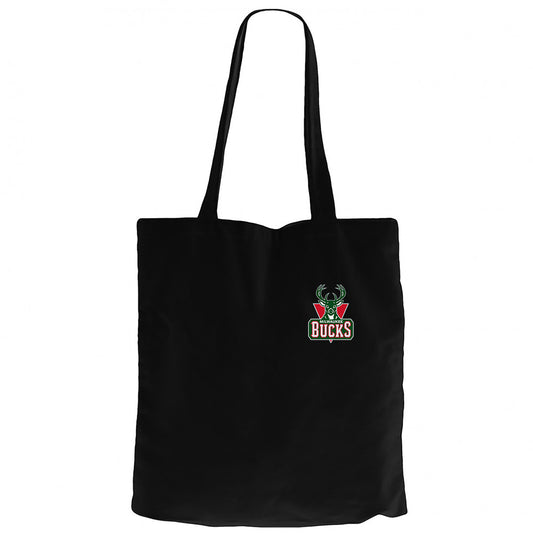 Milwaukee Bucks Green Logo Siyah Kanvas Bez Çanta