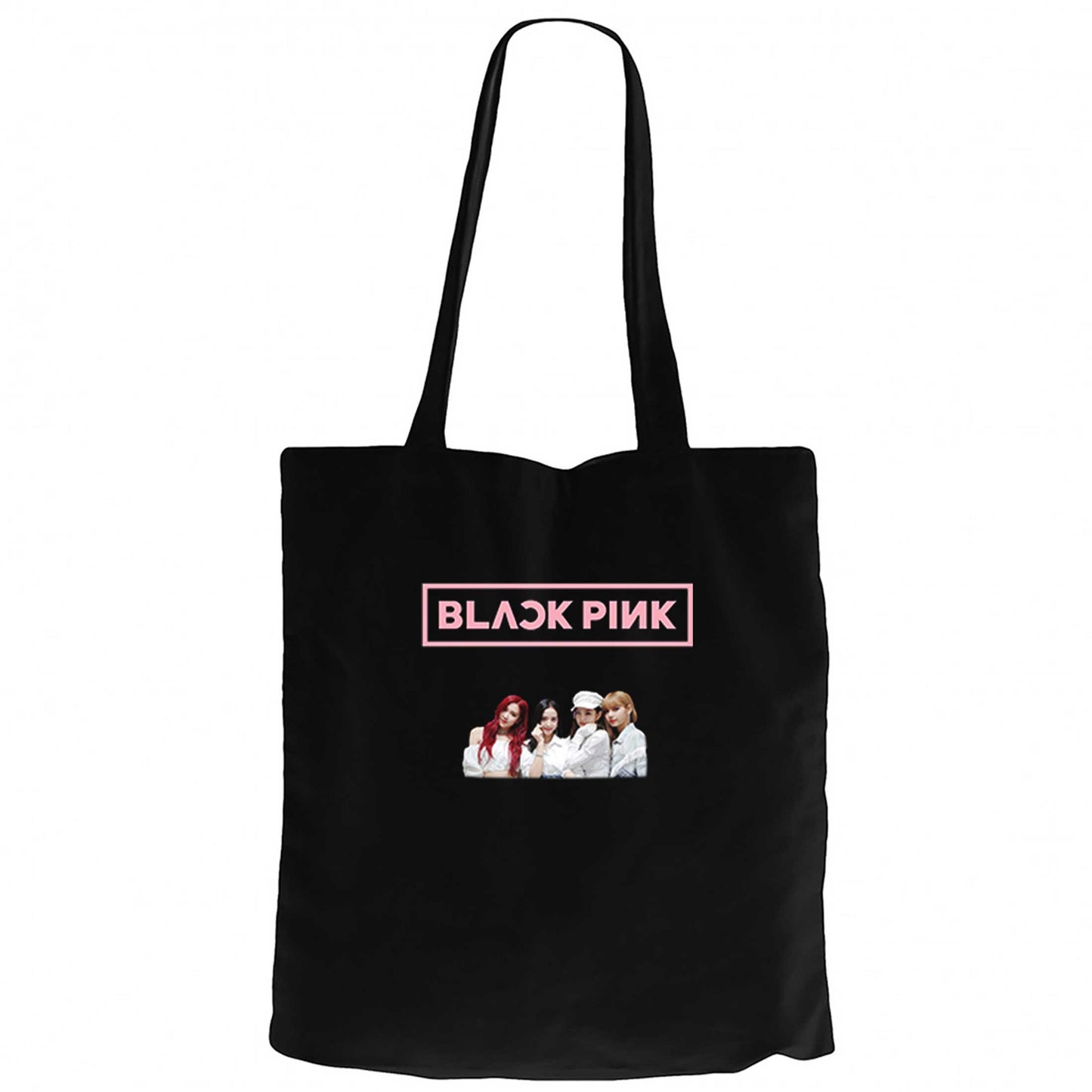 Blackpink Face Siyah Kanvas Bez Çanta